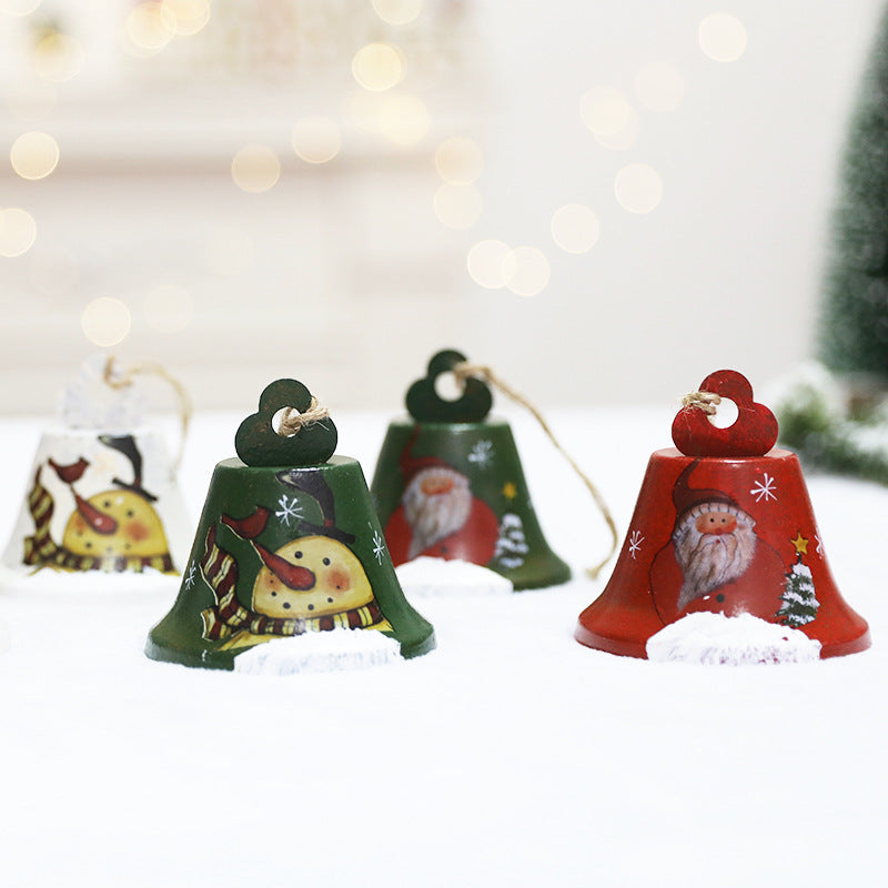 3pcs Christmas Bell Decor Bells Bell Hanging Decor Door Hanging Elder Christmas Tree