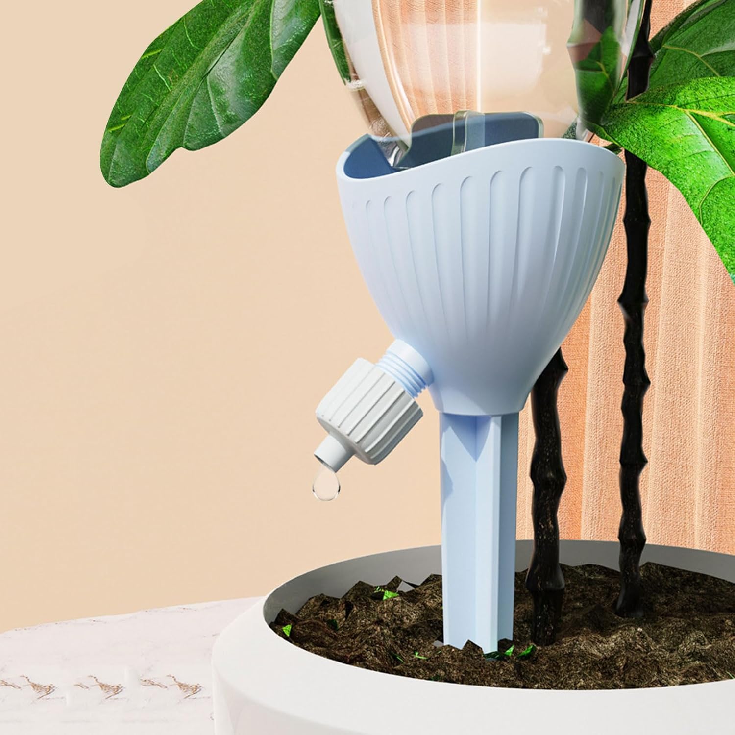 6pcs Automatic Watering Device Self Watering Planter Adjustable Irrigation System for Indoor Garden Self Plant Spikes Automatic Watering System