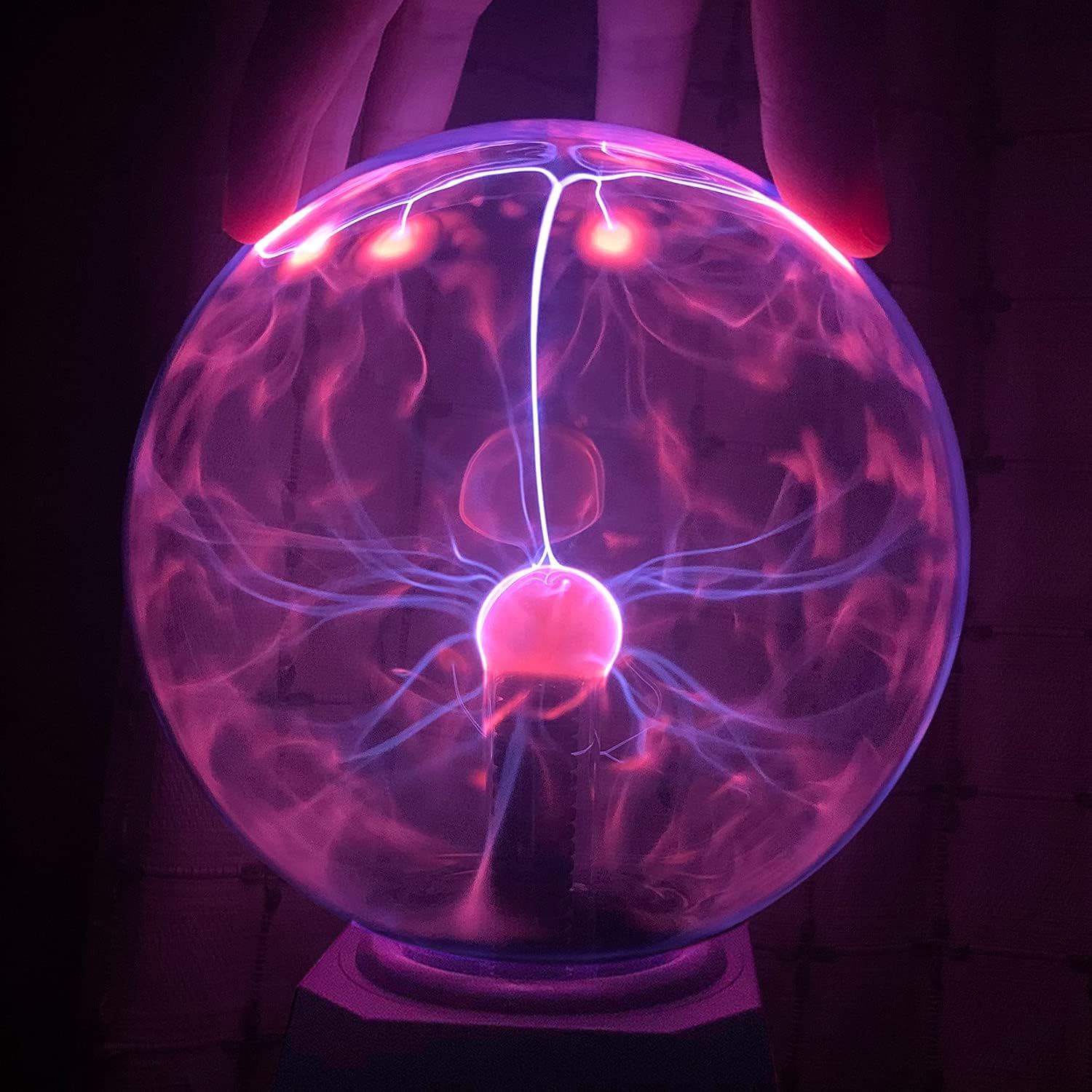 Plasma Ball/Light/Lamp, 6 Inch - Static Electricity Globe Electric Lightning Ball, Touch & Sound Sensitive, Amazing Gift for Parties, Birthday and Holiday, for Age over 14 Years Old