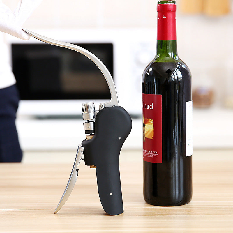 Stainless Steel Wine Opener Compact Vertical Corkscrew Wine Bottle Opener