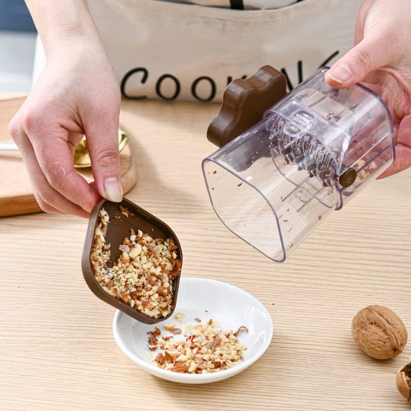 1PCS Manual Nut Grinder Portable Dried Fruit Crusher Hand Peanut Masher Walnut Chocolate Chopper With Cover Kitchen Tool Accessories