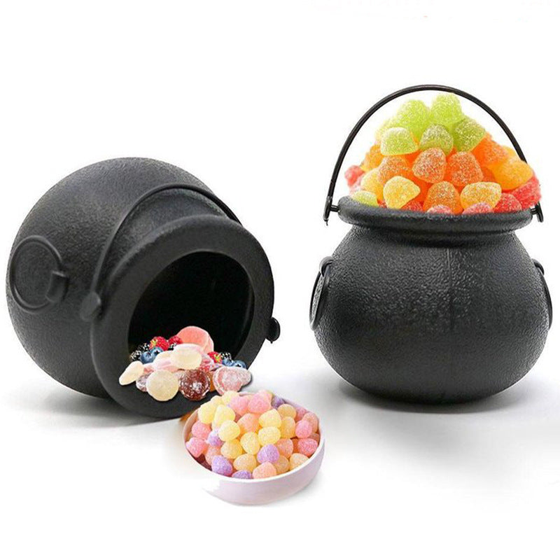 Halloween Candy Bucket/Pumpkin Bucket Portable Basket/Rick or Treat Bucket for Children/18 Halloween Party Decorative Supplies