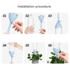 6pcs Automatic Watering Device Self Watering Planter Adjustable Irrigation System for Indoor Garden Self Plant Spikes Automatic Watering System