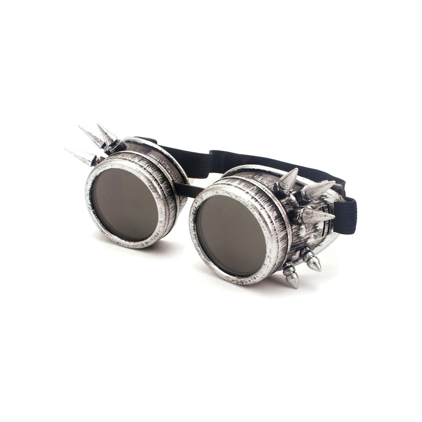 Steampunk Goggles Vintage silver stud welding glasses motorcycle goggles Gothic Cosplay Sunglasse