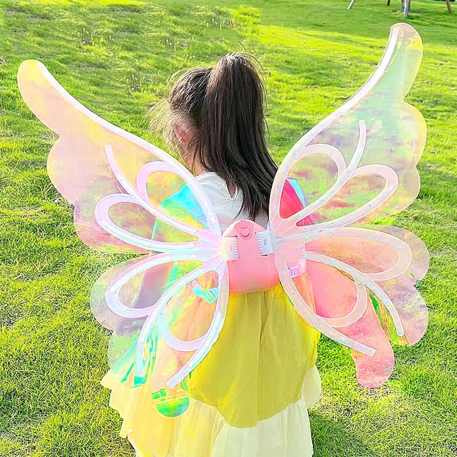 Light Up Fairy Wings for Girls Pet,Led Butterfly Wings,Dog Halloween Costumes Fairy Wings for Dogs,Electric Fairy Wings Costume Fairy Costume with Led Lights & Music Halloween Costume Angel Wings