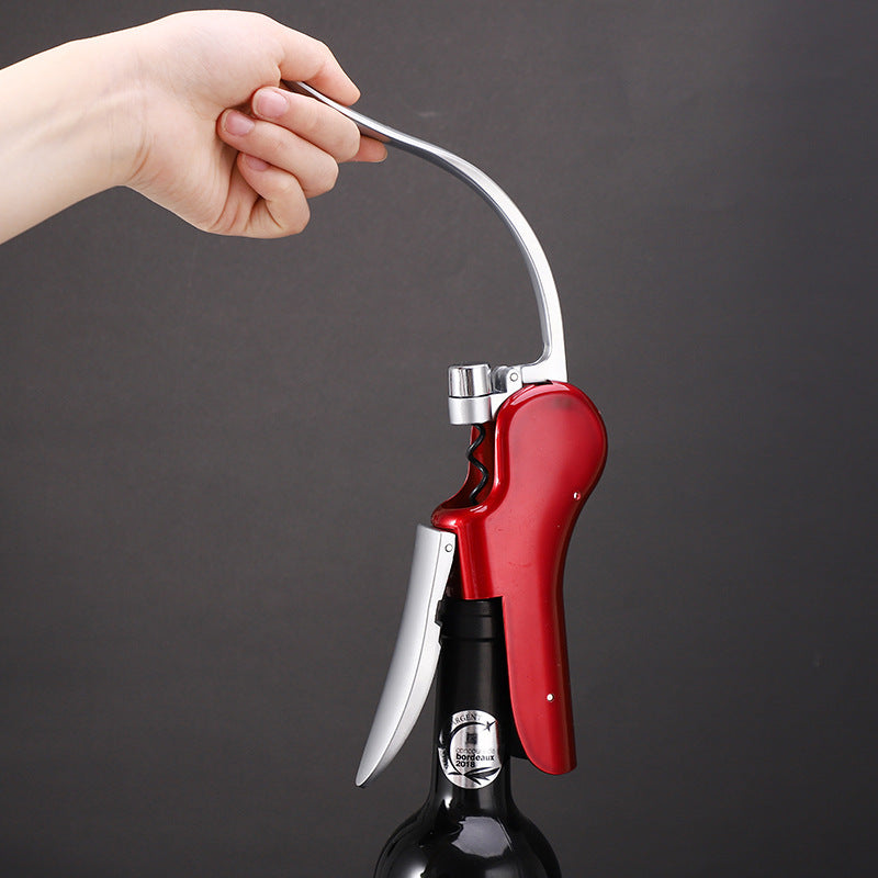 Stainless Steel Wine Opener Compact Vertical Corkscrew Wine Bottle Opener