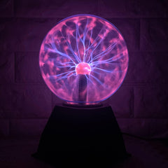 Plasma Ball/Light/Lamp, 6 Inch - Static Electricity Globe Electric Lightning Ball, Touch & Sound Sensitive, Amazing Gift for Parties, Birthday and Holiday, for Age over 14 Years Old