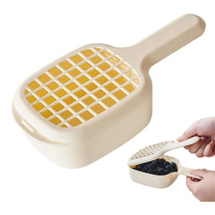 Fruit Strainer Kitchen | Basket Drainage Kitchen | Basket Fruit Colander | Handy Colander - Efficient Kitchen Drainage Basket for Washing Blueberries, Small Tomatoes, Grapes, Light Yellow