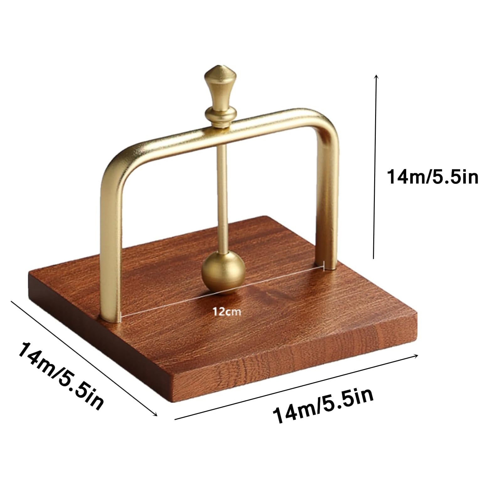 Wood Napkin Holder for Table,Tissue Dispenser Napkin Dispenser with Sophisticatedly Metal Center Bar, cocktail napkin holder for Home, Kitchen, Office, Restaurant, Hotel, Cafe, Bar