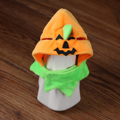 Halloween Pumpkin Cat Hat Cat Cosplay Costume Cap Kitty Cat Collar Costume