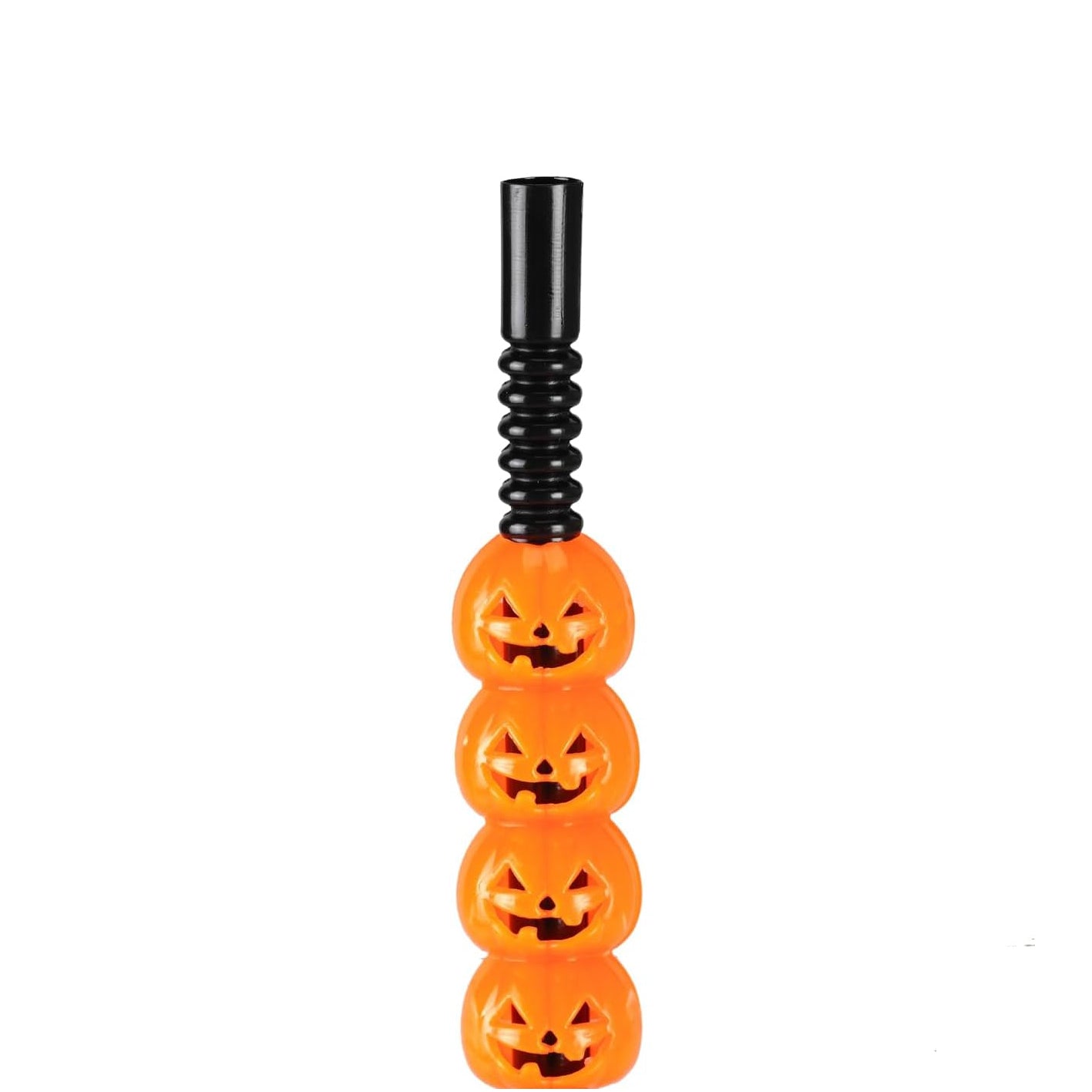 Halloween Pumpkin Straws,Halloween Party Straws,Halloween Drinking Straws,Halloween Party Favors Decorations Supplies,Pack of 5