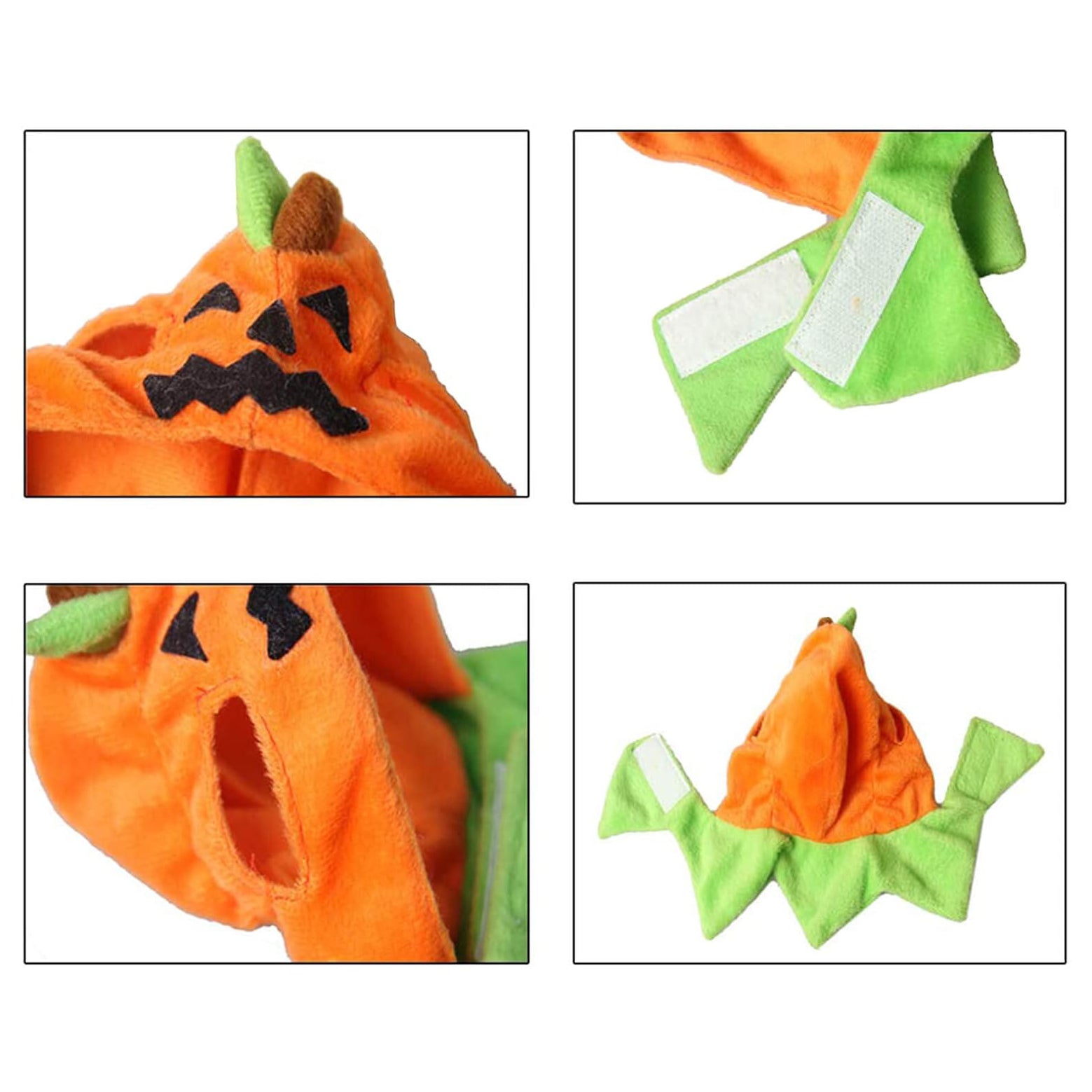 Halloween Pumpkin Cat Hat Cat Cosplay Costume Cap Kitty Cat Collar Costume