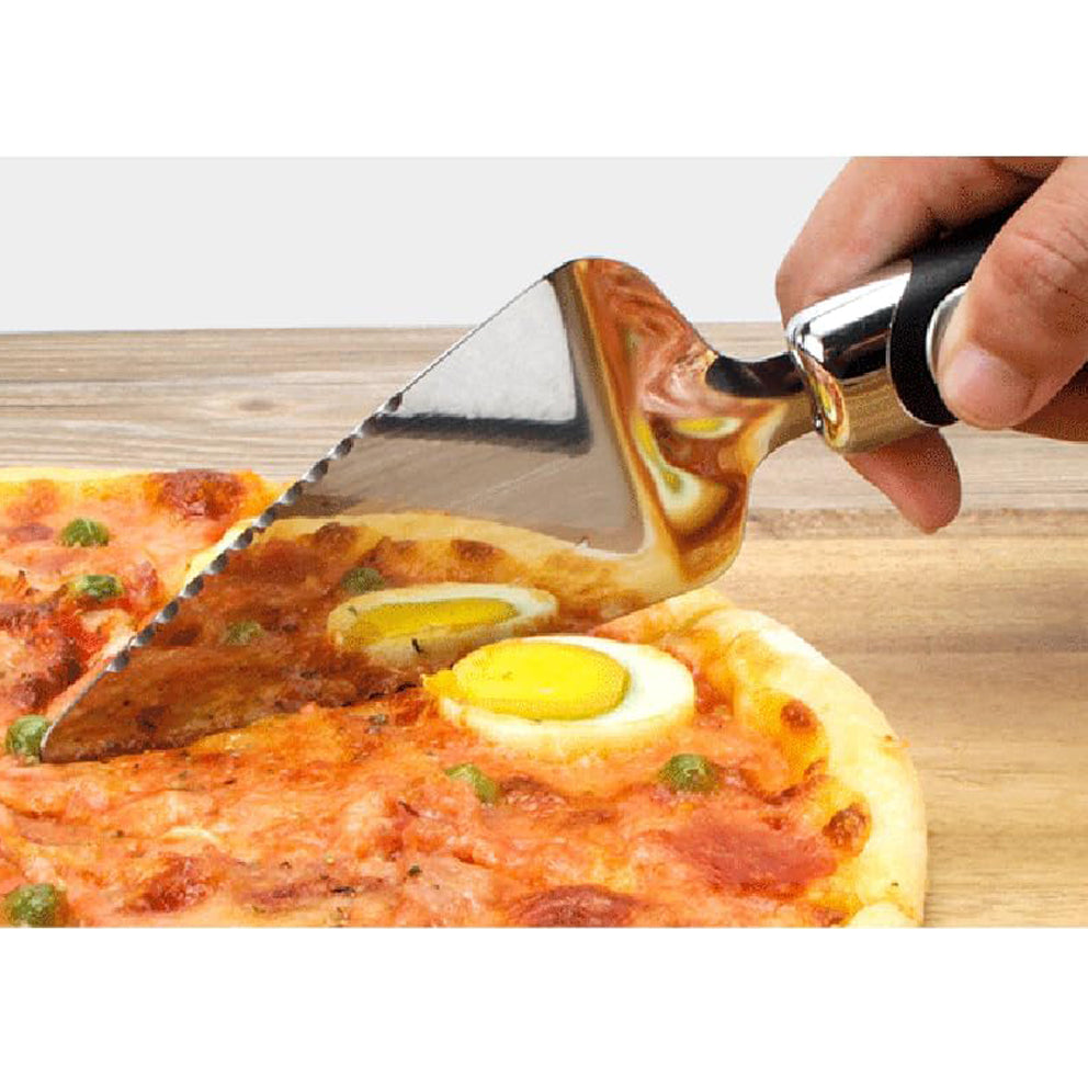 Single-wheel Pizza Knife and Spatula Set,Classic Pizza Wheel, Stainless Steel Pizza Knife, Roller Knife,Stainless Steel Pizza Pie Cake Server Pie Cake Serving Set, (spatula+wheel)