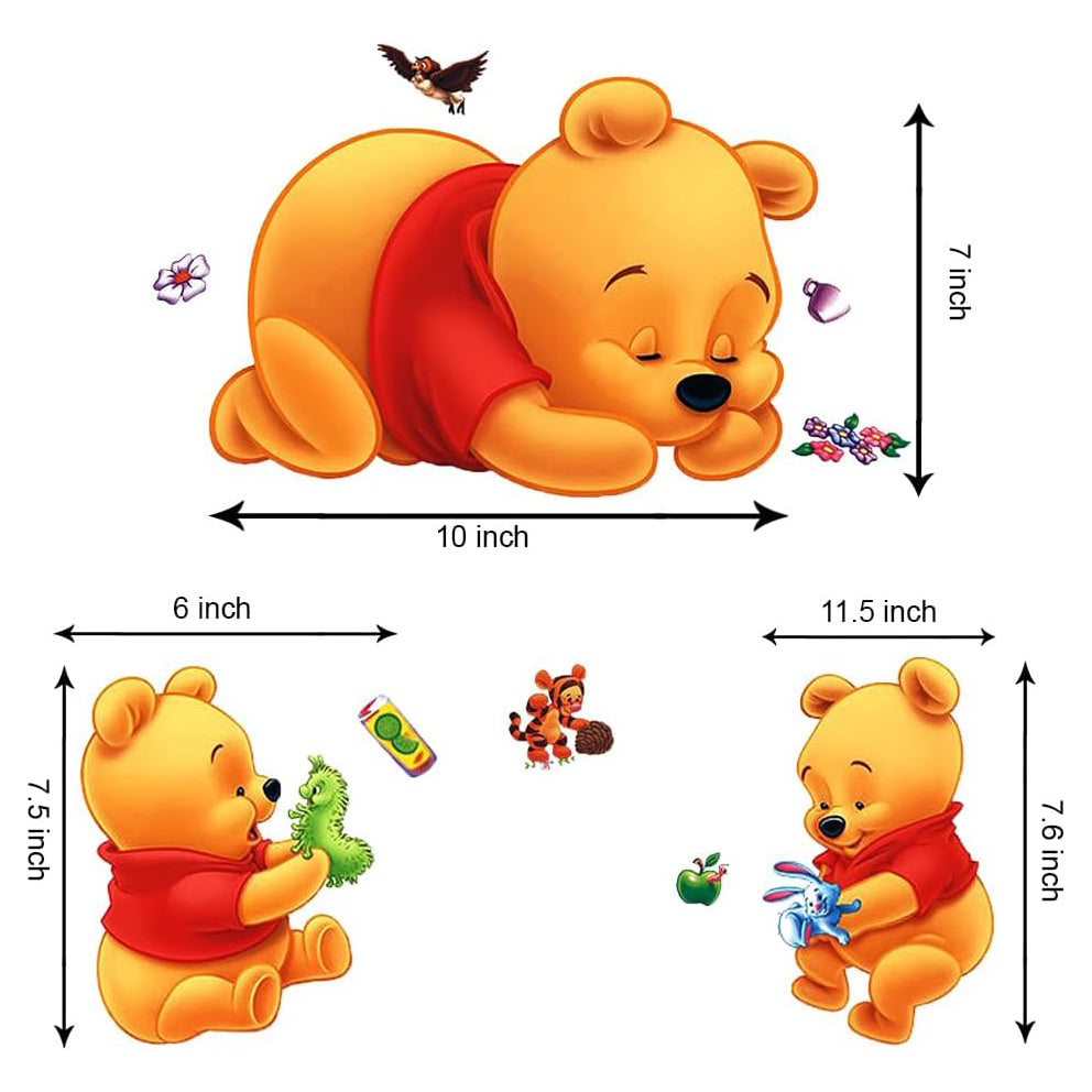 Winnie The Pooh Wall Decals for Baby Nursery Decor