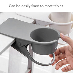 Versatile Desk and Table Cup Holder Clamp with Anti-Spill Design and Improved Features