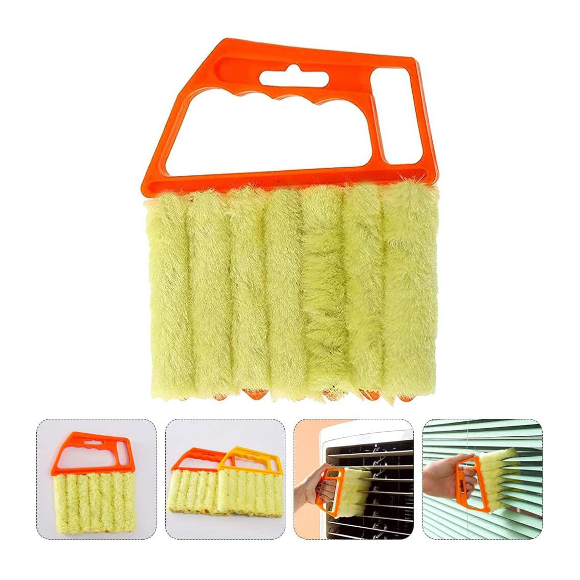 2PCS Blinds Brush Window Blind Cleaner Duster Brush Cleaning Brushes for Household Use Hand Window Shades for Home Window Blinds Dust Cleaner Venetian Blinds Fiber Washable