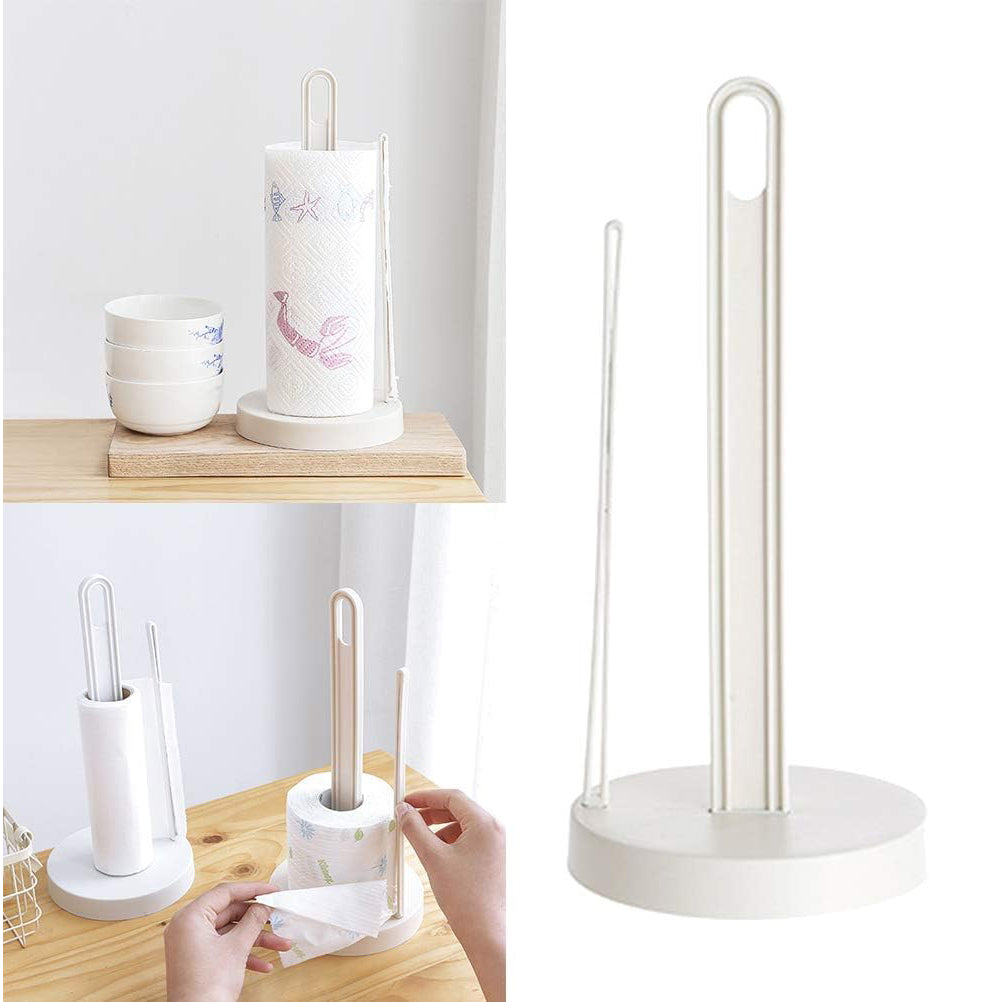 Kitchen Paper Towel Holder Kitchen Paper Towels Holder Trash Bags Holder Round Head Paper Towel Holder Upright Paper Holder Upright Counter Decor Paper Napkin Storage Rack