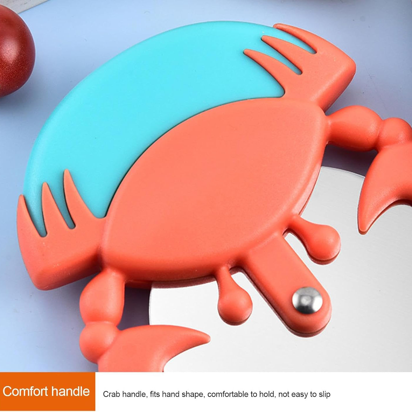 Cute Pizza Slicer, Funny Pizza Cutter Wheel, Cartoon Crab Pie Slicer, Large Blades Non-slip Rustproof, Pasta and Pizza Tools for Pizzas Cakes Pancakes Pastry Bread Pies