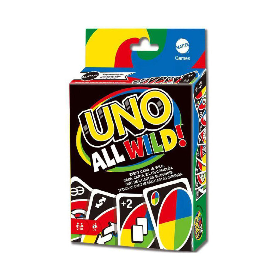 UNO Card Game for Kids, Adults & Family Night, Oversized Cards & Customizable Wild Cards for 2-10 Players